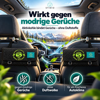 Stimio Dry-Tech – Auto Luftentfeuchter mit Aktivkohle (2 × 500 g)