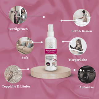 Textilspray gegen Gerüche – Natürlich & ohne Chemie | 1000 ml Frischespray für Sofa, Kleidung & Matratze