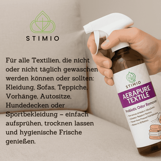 Textilspray gegen Gerüche – Natürlich & ohne Chemie | 1000 ml Frischespray für Sofa, Kleidung & Matratze