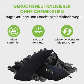 Mon Bijou Aktivkohle-Geruchsentferner – Frische für Damenschuhe, Pumps und Stiefel