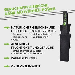 Mon Bijou Aktivkohle-Geruchsentferner – Frische für Damenschuhe, Pumps und Stiefel