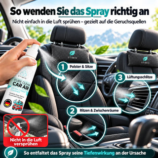 Stimio Auto-Frische Set – Luftentfeuchter & Geruchsentferner fürs Auto (2 × 500 g + 100 ml)