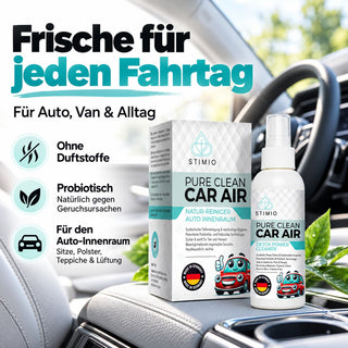 Stimio Auto-Frische Set – Luftentfeuchter & Geruchsentferner fürs Auto (2 × 500 g + 100 ml)