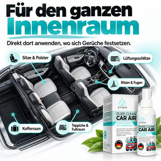 Stimio Auto-Frische Set – Luftentfeuchter & Geruchsentferner fürs Auto (2 × 500 g + 100 ml)