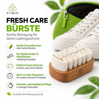 Schuhwaschbeutel Set mit Schuhdeo Spray – Waschbeutel, Bürste & Aktivkohle