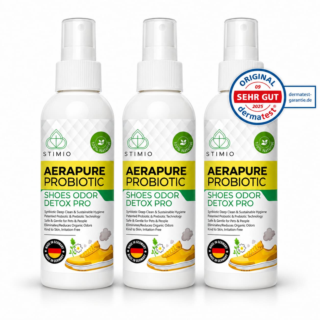 Schuhdeo 3er-Pack – probiotisch, ohne Duftstoffe