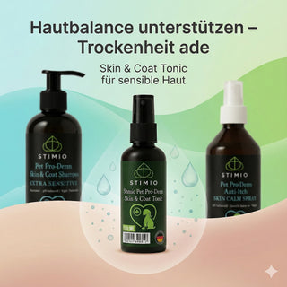 Haut- & Fell-Retter Set Klein – Anti-Juckreiz Spray + Sensitiv Shampoo + Hautbalance Tonic 100