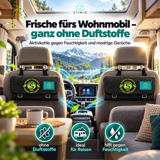 Stimio Dry-Tech – Auto Luftentfeuchter mit Aktivkohle (2 × 500 g)